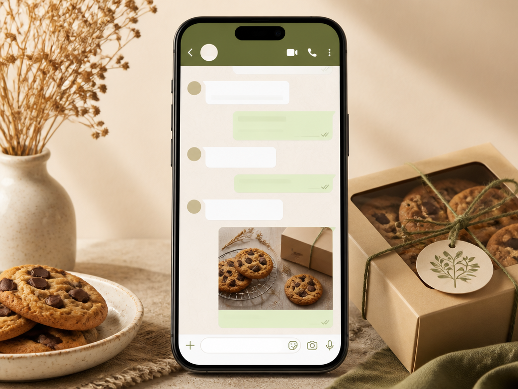 Mockup do Kit mensagens prontas em smartphone